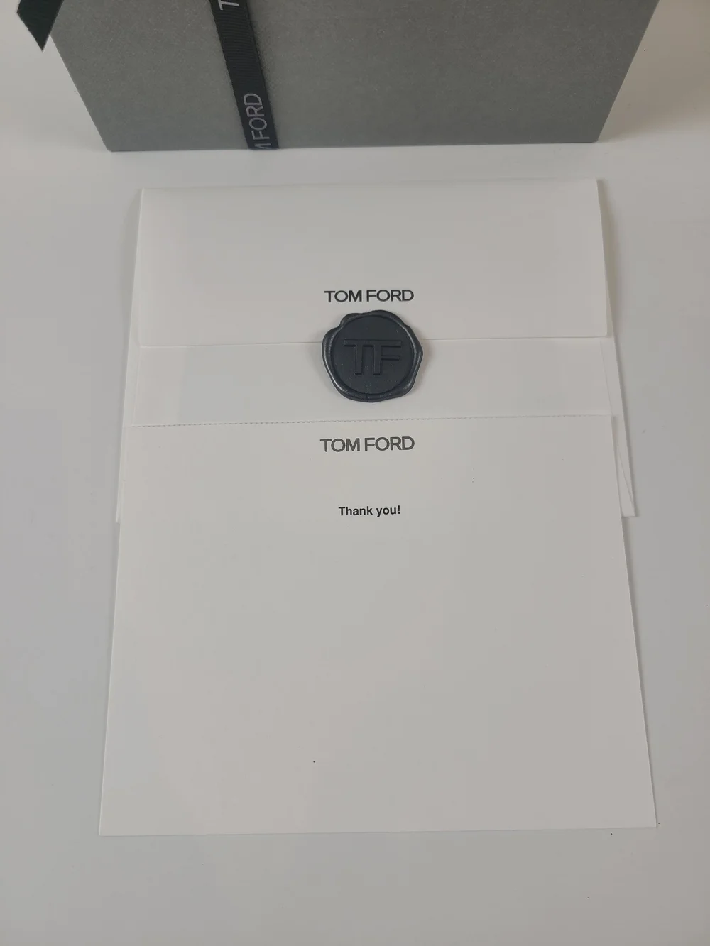 Tom Ford Gift Box with Ribbon & Card Gift Wrapping Box Groom